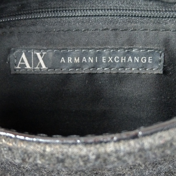 Armani Exchange wool and patent leather crossbody - Picture 5 of 8
